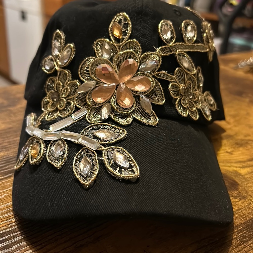 Black Bling Hat
